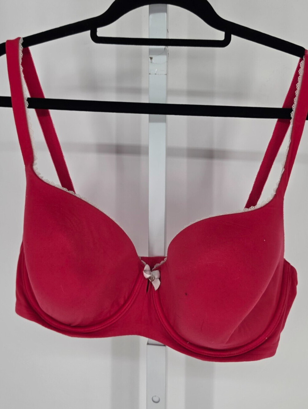 Body by Victorias Secret Womens Sz 38DDD Lined Demi Bra Dark Pink